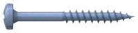R2 Spanplattenschraube, Pan Head, 4,5 x 60 mm, Teilgewinde (L1), PZD 2, Stahl, verzinkt, blau passiv