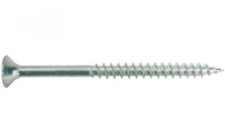 Q200 plus Spanplattenschraube, Flachsenkkopf, 6,0 x 120 mm, Teilgewinde (L1), TX 30, Stahl, verzinkt
