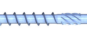 Holzbauschraube, Tellerkopf, 8,0 x 280 mm, Teilgewinde (L1), TX 40, Stahl, verzinkt, blau passiviert