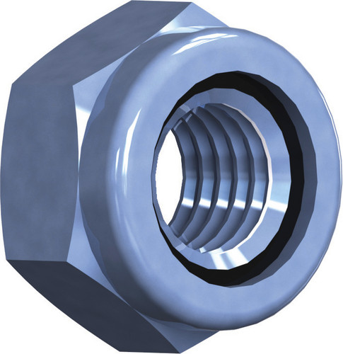 Sechskant-Sicherungsmutter DIN 985 , M 14 mm, Stahl, verzinkt, blau passiviert, 40 Stk.