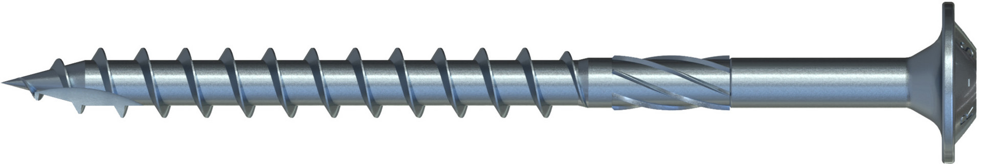 HBS Tellerkopf Holzbauschraube, Tellerkopf, 6,0 x 80 mm, Teilgewinde (L1), TX 30, Stahl, verzinkt, b