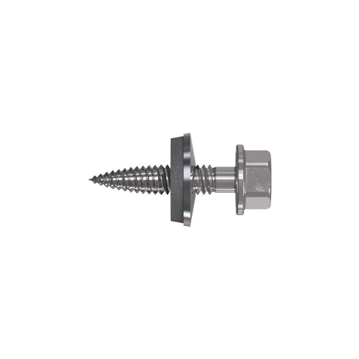 RP-T2 Stoßverbindungsschraube, Sechskantkopf mit angepresster Scheibe, 4,5 x 22 mm, Vollgewinde, SW