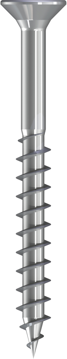 Q200 plus Spanplattenschraube, Flachsenkkopf, 4,0 x 50 mm, Teilgewinde (L1), TX 20, Edelstahl A2, ge