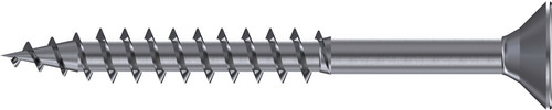 Q200 plus Spanplattenschraube, Flachsenkkopf, 4,5 x 25 mm, Teilgewinde (L1), TX 20, Edelstahl A2, ge