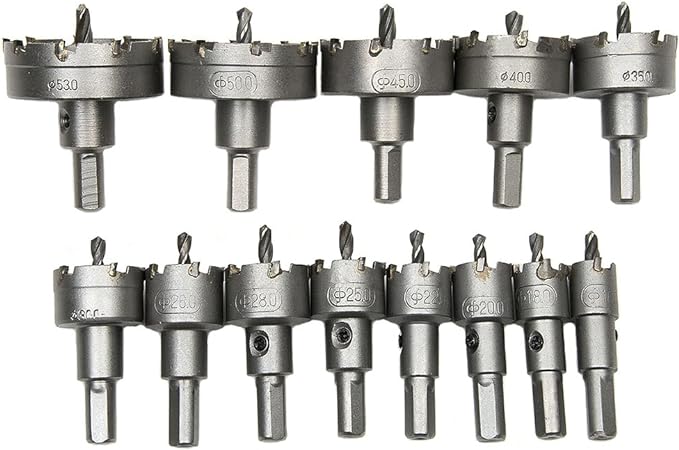 Lochsäge 1 Stück Hartmetall Lochsäge 38 mm TCT Lochsäge Hartmetall Bit Edelstahl Hartmetall Bit Meta