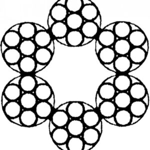 Drahtseil 6 mm VZ Verzinkt Mit Textilfaserseele DIN 12385-4