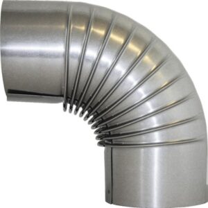 Ofenrohr-Bogen 90° Ø110 mm feueraluminiert