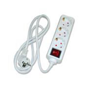 3er-Steckerleiste mit Schalter