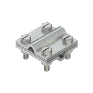 Kreuz-Verbinder für Verbindung im Erdreich und Beton Werkstoff: Stahl, feuerverzinkt Schrauben M8.