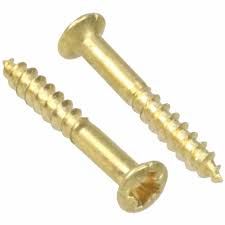 4,5 X45 Linsensenkkopf PZ2 Wüpofast-Schrauben vermessingt