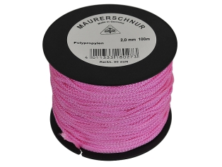 Maurerschnur Ausführung Polypropylen PP Stä mm 2,0 Farbe leuchtpink