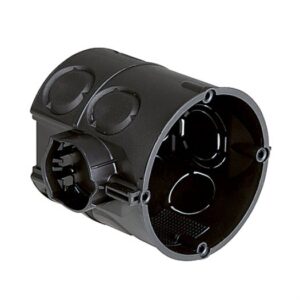 Schalterdose Gerätedose tief 60 / 61 mm unterputz schwarz