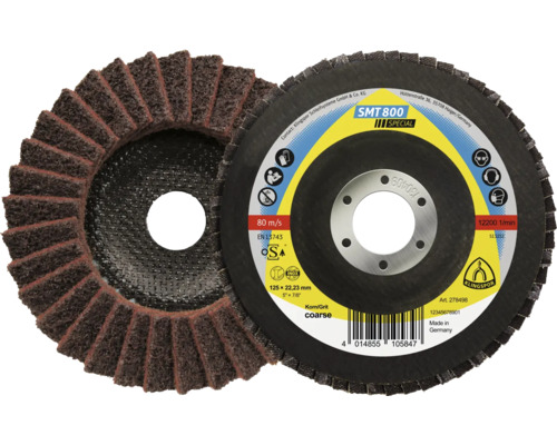 Schleifmopteller Fächerscheibe Klingspor SMT 800 sehr fein Special Ø 115x22,23 mm a.1Stk.