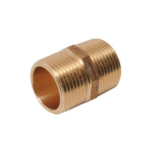 Doppelnippel, Rotguss 1/2", 80 mm