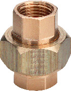 Verschraubung, Rotguss, flach m. Innengewinde, 3/4" Nr.3330