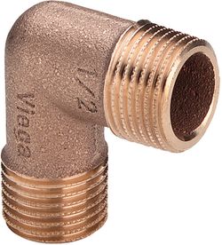 Winkel 3091 90°, 3/4" AG, Rotguss