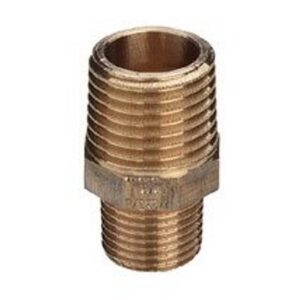 Doppelnippel, Rotguss, reduziert m. Aussengewinde, 2" x 1 1/4"