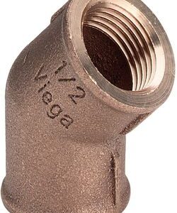 Winkel, Rotguss, 45 m. Innengewinde, 1/2"