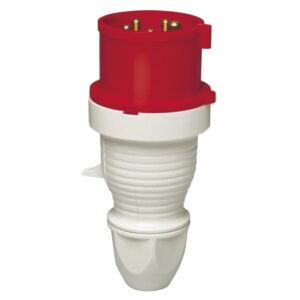 CEE-Stecker IP 44, 5-polig, 400 V, 6 h 16 A, rot