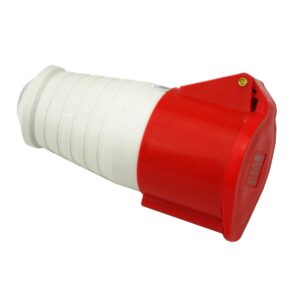 CEE-Kupplung IP 44, 5-polig, 400 V, 6 h 16 A, rot