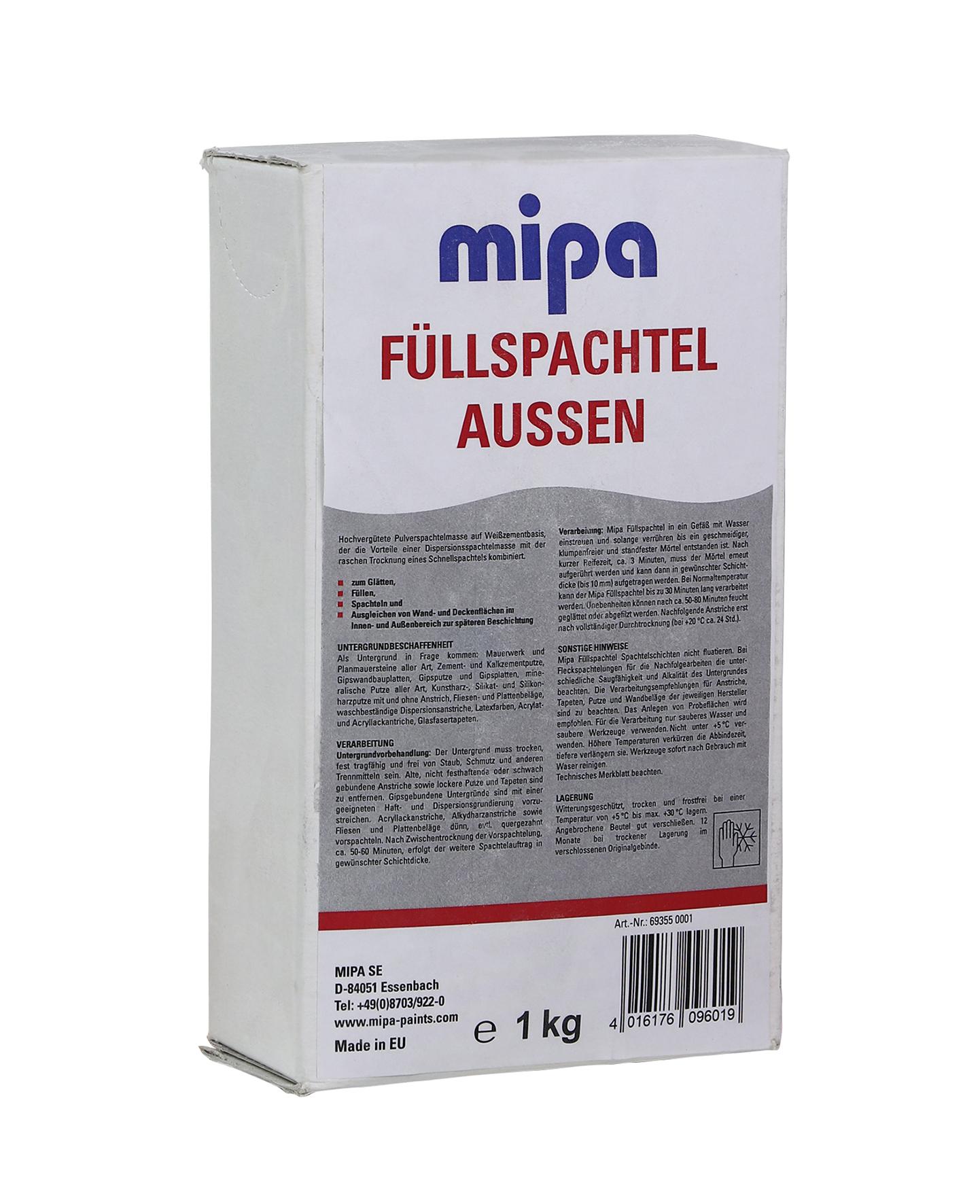 Mipa Füllspachtel Aussen 1 Kg.