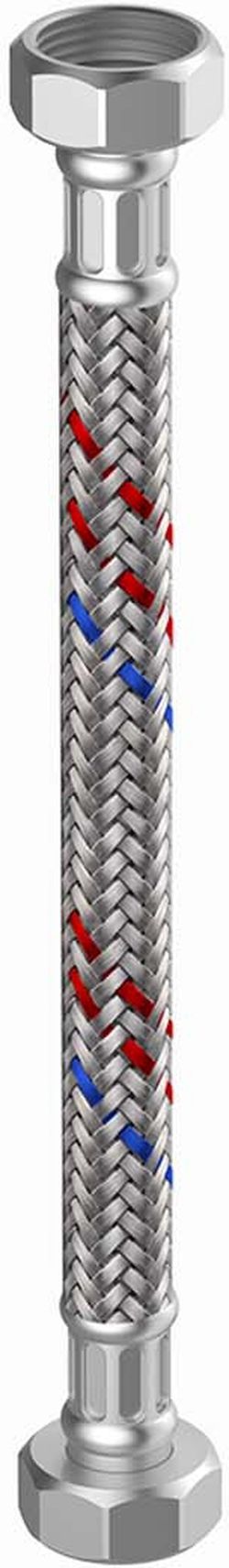 Meibes Silikon-Panzerschlauch 1/2"x1/2" IG/IG, 12x500mm, ED-geflecht