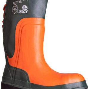 Forstsicherheitsstiefel Lumberjack Größe 44 W. 11 dunkelgrün/orange Naturkautschuk SB SRA EN I