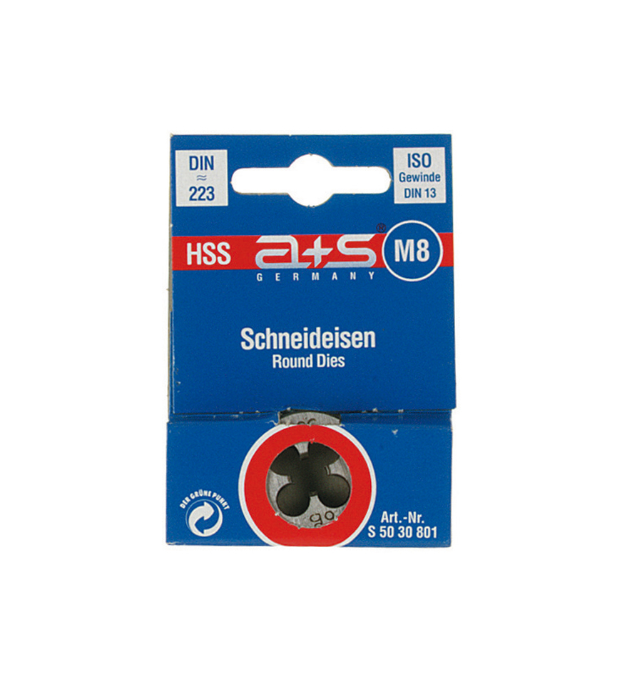 M8-HSS Schneideisen, ähnlich DIN 223