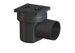 Kessel Kellerablauf DN 100, PP, Schlitzr. Kunststoff schwarz