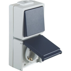 Taster / SteckdosenkombinationIP54, senkrecht "OPUS-AQUA