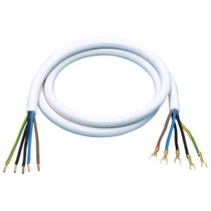 Herdanschlussleitung mit Aderendhülsen und Gabelkabelschuhen 5 G 2,5 mm² 1,5 m