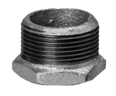 Reduktionsnippel, verzinkt m. Innen- u. Aussengew., 3/8" x 1/4"