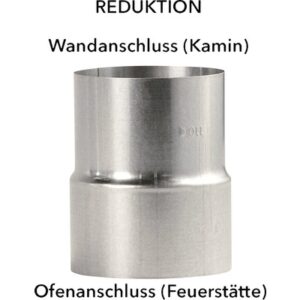 Ofenrohr Reduzierung Ø120-110 mm feueraluminiert