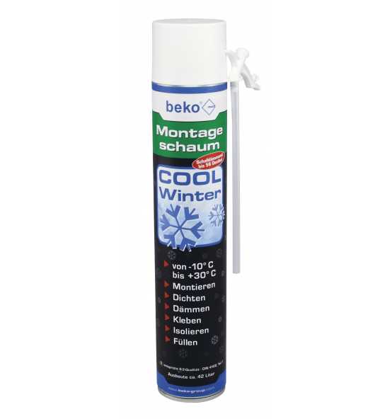 Beko Montageschaum - Winterbauschaum COOL Winter 750 ml bis -10° C verarbeitbar