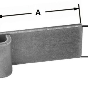 Anschweißband, Dorn Ø 20 mm, Eisen roh Torband Ladenband Tor Tür