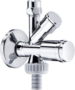 Kombi-Eckventil 1/2, selbstd, vc, m Rückflussverhindeer