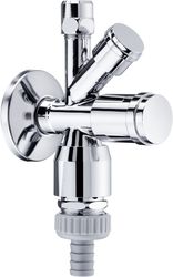 Kombi-Eckventil 1/2, selbstd, vc, m RB u Rückflussverh