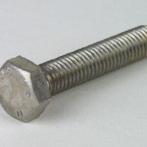 Sechskantkopf, M 16 x 80 mm, Vollgewinde, SW 17, Edelstahl A2, gebeizt, passiviert, 1 Stk.