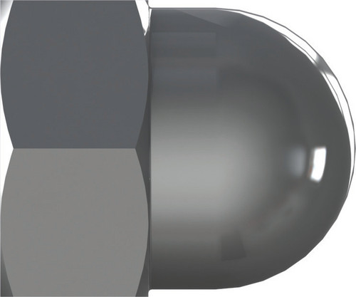 Hutmutter DIN 1587 , M 12 mm, Edelstahl A2, gebeizt, passiviert, 25 Stk.