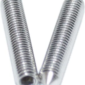 M 6x20 - Gewindestift mit ISK und Spitze Stahl 45 H verzinkt DIN 914 / ISO 4027