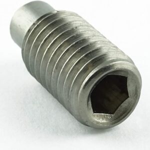 M 6x8 - Gewindestift mit ISK und Zapfen Stahl 45H verzinkt DIN 915 / ISO 4028