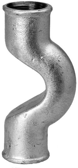 Überspringbogen 85 DN 25, 1", IG/IG, verzinkt