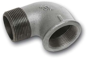 Winkel, verzinkt, 90 m. Innen- u. Aussengewinde, 1/2" Nr.92