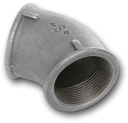 Winkel, verzinkt, 45 m. Innengewinde, 1/2" Nr.120