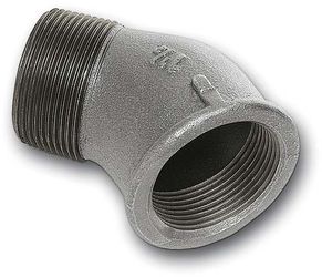 Winkel, verzinkt, 45 m. Innen- u. Aussengewinde, 3/4" Nr.121