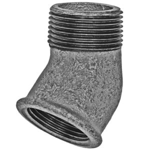 Winkel, verzinkt, 45 m. Innen- u. Aussengewinde, 3/8" Nr.121