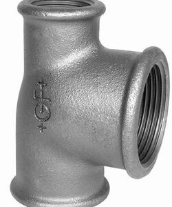 T-Stueck, verzinkt, mehrfach reduziert m. IG, 1" x 3/4" x 1/2" Nr.130