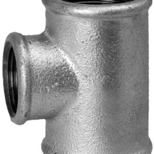T-Stück, verzinkt, mehrfach reduziert m. IG, 1/2" x 1/4" x 1/2" Nr.130