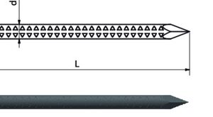 Rinneneisennagel 5,5X100 a 5 Kg.