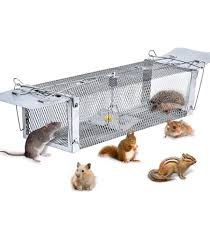 Rattenfalle Lebendfalle Mausefalle Aus Metall, 60cm groß Profi Rattenfalle, Wiederverwendbare Lebend